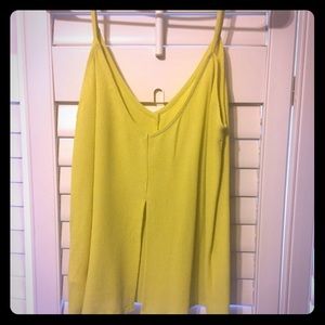 Lime/yellow split back tank